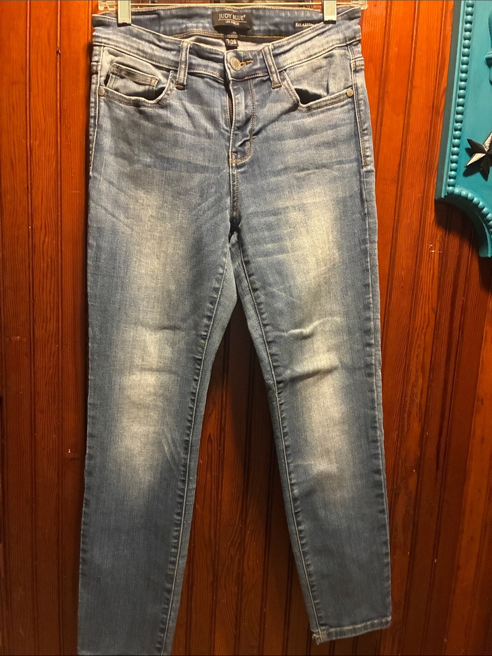 Judy Blue Faded Light Blue High-Rise Skinny Jeans